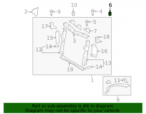 Отбойник капота левый Lexus CT200h 11-17