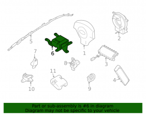 Модуль srs airbag компьютер подушек безопасности Subaru Forester 08-12 SH