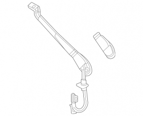 Brat stergator stanga pentru Mercedes W167 GLE 350 450 20-23 nou original