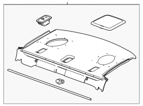 Полка задняя Chevrolet Malibu 13-15