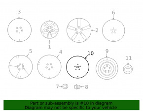 Колпак колесный R17 Toyota Rav4 13-18