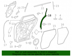 Накладка двери задняя внутренняя задняя левая Lexus RX350 RX350h RX450h+ RX500h 23-26