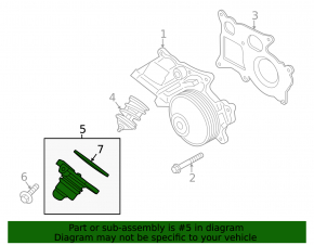 Корпус термостата BMW X5 F15 14-18 N57