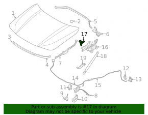 Пиропатрон петли капота правый BMW X2 F39 18-23