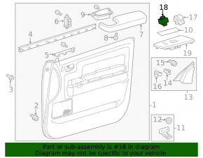 Кнопка блокировки двери передняя правая Toyota Rav4 13-18