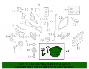 Поддон масляный Subaru Impreza WRX GH 08-14 2.5T