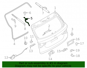 Петля двери багажника левая BMW X3 G01 18-24