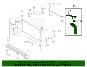 Расширительный бачок охлаждения Subaru Impreza 17-23 GK с крышкой