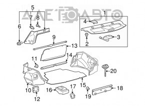 Крепление запасного колеса Toyota Corolla e12 02-08