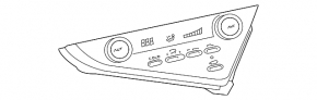 Controlul climatizării Toyota Camry v70 21- auto