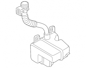 Rezervorul de spălare a parbrizului VW Golf 15- 3 litri cu capac și filtru