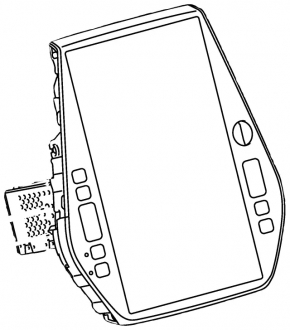 Monitor, display, navigație Toyota Prius 50 16- fără card