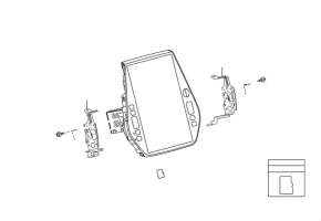 Monitor, display, navigație Toyota Prius 50 16- fără card