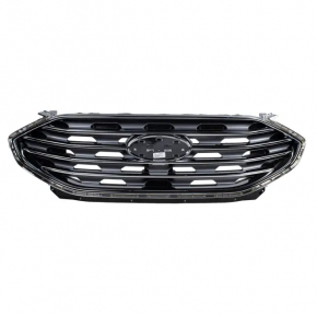 Решетка радиатора grill Ford Edge 19-24 в сборе со значком, без камеры