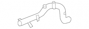 Țeavă metalică de răcire pentru Land Rover Range Rover Velar 18-23 2.0T