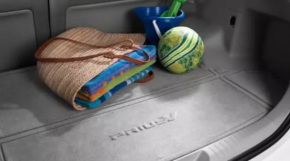 Коврик багажника ткань Toyota Prius V 12-17 черный