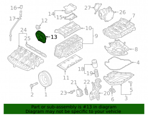 Передняя крышка двигателя Audi Q3 83A 19-25 2.0Т