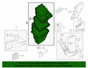 Корпус воздушного фильтра BMW X7 G07 19-22 3.0T