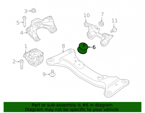 Подушка КПП BMW 3 F30 15-18 N55 B58