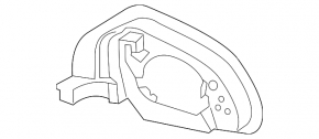 Carcasă oglindă dreapta BMW X7 G07 19-25 structură