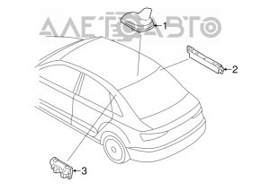 Антенна плавник Audi A3 8V 15-17