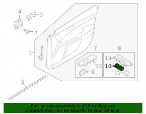 Управление стеклоподъемником передним левым Kia Forte 19-24