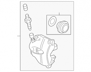 Suportul frontal stânga pentru VW Beetle 12-17 2.0T roșu