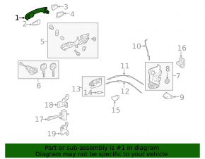 Ручка двери внешняя передняя левая Toyota Highlander 14-19 keyless