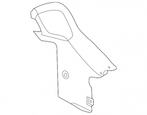 Накладка проема багажника Ford Focus mk3 11-18 4d лев