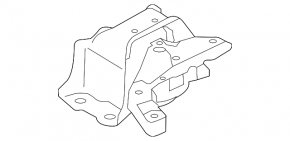 Подушка двигателя правая Nissan Versa Note 13-19 1.6