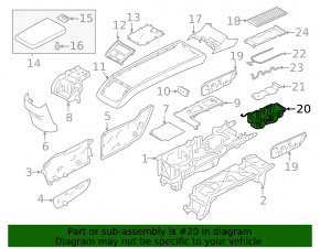 Подстаканники центральной консоли Volvo XC90 25-26 тип 2