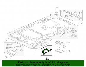 Ручка потолка передняя левая Honda CRV 17-22 бежевая