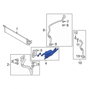 Ulei radiator de răcire transmisie automată Lincoln Corsair 20-22 2.0 2.3 20-26 PHEV