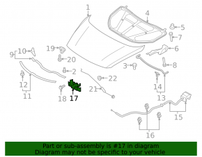 Замок капота Mazda CX-9 16-23