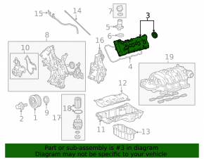 Крышка клапанов левая 3URFE Toyota Sequoia Tundra 08-16 5.7