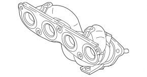 Коллектор выпускной с катализатором Hyundai Tucson 19-21 2.0 AWD