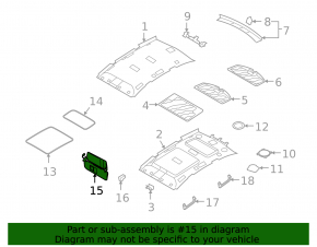 Козырек левый Audi Q7 4L 10-15 серый