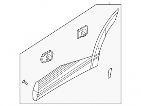 Ornamente ușă spate dreapta inferioare Hyundai Ioniq 5 22-24 gri