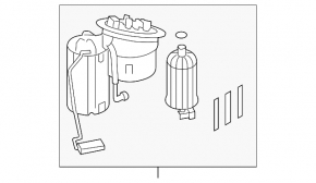 Pompă de combustibil Audi A4 B8 08-12 prerest 2.0T