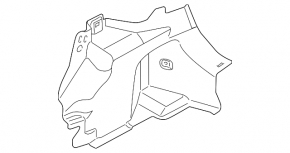 Обшивка арки левая Ford Fiesta 11-19 5d
