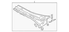 Решетка дворников пластик левая Mazda3 03-09