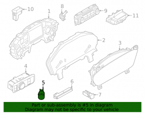 Кнопка start-stop Ford Escape MK4 20-22 с накладкой
