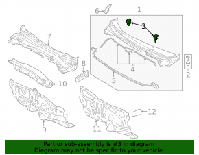 Форсунка омывателя лобового стекла Hyundai Elantra UD 14-16