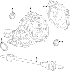 Cutie de viteze diferențial spate Ford Explorer 20-25 2.3T AWD fără alunecare limitată