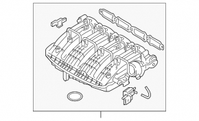 Коллектор впускной VW Passat b8 16-19 USA 1.8