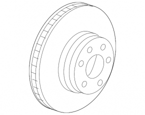 Disc de frână față stânga BMW X5 F15 16-18 348/30mm plug-in