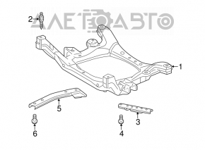 Подрамник передний Lexus IS 14-24 AWD