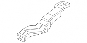 Кронштейн решетки радиатора grill правый Honda Civic 11-15