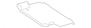 Podea portbagaj față Mercedes W213 E 300/350 17-18 negru