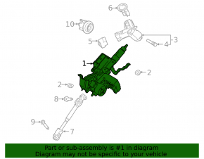 Рулевая колонка с ЭУР Ford Ecosport 18-22 с карданчиком